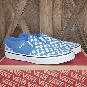 Vans Classic Slip On Checkerboard Shoes Size 5.5 Youth / Women 7